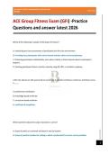ACE Group Fitness Exam &lpar;GFI&rpar; -Practice Questions and answer latest 2026 