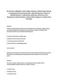 NU 155 Exam 3 2026&sol;2027 &vert; Galen College of Nursing &vert; Medical-Surgical Nursing&NewLine;I &vert; Comprehensive Practice Examination &vert; High-Yield Questions&comma; Answers &&NewLine;Detailed Rationales &vert; Cardiovascular&comma; Respiratory&comma; Wound Care&comma; Pain&NewLine;Management&comma; Fluid & Electrolytes&comma;