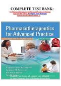&NewLine;COMPLETE TEST BANK&colon;&NewLine;For Pharmacotherapeutics For Advanced Practice&colon; A Practical Approach 5th Edition&comma; By Virginia Poole Arcangelo&NewLine;Questions And Answers Graded A&plus;&NewLine;