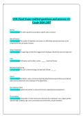 CHL &mdash; Certified Healthcare Leader Final Exam &lpar;Verified Questions & Answers&comma; A&plus; Grade 2026&sol;2027 Edition&rpar;&vert;Comprehensive Exam Review for A&plus; Grade Success