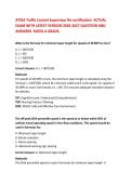 ATSSA Traffic Control Supervisor Re-certification ACTUAL&NewLine;EXAM WITH LATEST VERSION 2026-2027 full 100 QUESTION AND&NewLine;ANSWERS RATED A GRADE&period; 