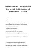 HESI PN EXIT Exam V2 &ndash; Study Guide with Practice Questions and Verified Answers for 2027&sol;2028 Exam Preparation