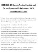 EXIT HESI PN Exam A &ndash; Practice Questions and Correct Answers with Rationales for 2027&sol;2028 Exam Preparation