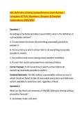 NSC Defensive Driving Comprehensive Exam Review &vert; &NewLine;Complete ACTUAL Questions&comma; Answers & Detailed &NewLine;Explanations 2026&sol;2027 