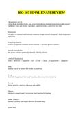BIO 103 FINAL EXAM REVIEW ANSWERED SET