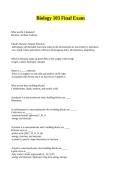Biology 103 Final Exam Questions Answered