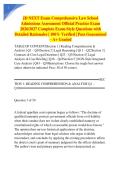JD NEXT Exam Comprehensive Law School Admissions Assessment Official Practice Exam 2026&sol;2027 Complete Exam-Style Questions with Detailed Rationales &vert; 100&percnt; Verified &vert; Pass Guaranteed &ndash; A&plus; Graded