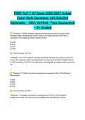 FDNY CoF F-07 Exam 2026&sol;2027 Actual Exam-Style Questions with Detailed Rationales &vert; 100&percnt; Verified &vert; Pass Guaranteed &ndash; A&plus; Graded