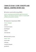 CMAN 272 EXAM 1 CORE CONCEPTS AND&NewLine;MEDICAL ASSISTING REVIEW 2026&NewLine;
