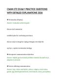 CMAN 272 EXAM 1 PRACTICE QUESTIONS&NewLine;WITH DETAILED EXPLANATIONS 2026
