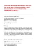 CAISS EXAM CERTIFICATION EXAM VERSION A LATEST 2026- 2027 ACTUAL EXAM WITH 410 QUESTION AND CORRECT DETAILED ANSWERS WITH RATIONALES&lpar;VERIFIED ANSWERS&rpar;ALREADY GRADED A&period;