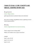 CMAN 272 EXAM 3 CORE CONCEPTS AND&NewLine;MEDICAL ASSISTING REVIEW 2026