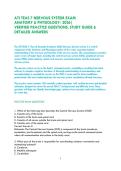 ATI TEAS 7 NERVOUS SYSTEM EXAM&NewLine;ANATOMY & PHYSIOLOGY- 2026&vert;&NewLine;VERIFIED PRACTICE QUESTIONS&comma; STUDY GUIDE & DETAILED ANSWERS &NewLine;