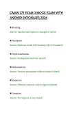 CMAN 272 EXAM 3 MOCK EXAM WITH&NewLine;ANSWER RATIONALES 2026&NewLine;