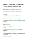CMAN 272 EXAM 3 PRACTICE QUESTIONS&NewLine;WITH DETAILED EXPLANATIONS 2026&NewLine;