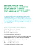 WEST COAST EMT BLOCK 2 EXAM&NewLine;COMPLETE 250 PRACTICE QUESTIONS WITH VERIFIED ANSWERS &  RATIONALES&vert;&NewLine;EXPERT VERIFIED FOR GUARANTEED SUCCESS&period; &NewLine;LATEST UPDATE 2026&sol;2027 &vert; GRADED A&plus;  &NewLine;
