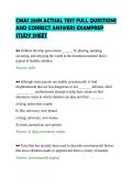 CMAS 258N ACTUAL TEST FULL QUESTIONS&NewLine;AND CORRECT ANSWERS EXAMPREP&NewLine;STUDY SHEET&NewLine;