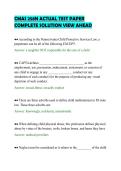 CMAS 258N ACTUAL TEST PAPER&NewLine;COMPLETE SOLUTION VIEW AHEAD&NewLine;