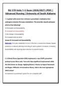 NU 578 Units 1&ndash;5 Exam &lpar;2026&sol;2027&rpar; &lpar;PDF&rpar; &vert; Advanced Nursing &vert; University of South Alabama&NewLine;