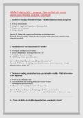 HESI RN Pediatrics &lpar;V2&rpar; &mdash; complete   Exam verified with correct &NewLine;solution plus rationales 2026&sol;2027 instant pdf