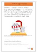Brunner & Suddarth&rsquo;s Textbook Medical&NewLine;Surgical Nursing 16th Edition Test Bank &lpar;Hinkle&comma; &NewLine;Cheever & Overbaugh&rpar; &vert; Verified Q&A &vert; Latest &NewLine;2025&sol;2026 Edition &vert; ISBN 9781975221157 A&plus;&sol; &NewLine;Newest edition complete A&plus; Study Guide 