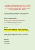 NR 304 EXAM 1 &lpar;CHAMBERLAIN&rpar; NEWEST 2026 ACTUAL EXAM &NewLine;TEST BANK&vert; NR304 HEALTH ASSESSMENT II EXAM 1 REVIEW &NewLine;WITH EXAM QUESTIONS AND CORRECT VERIFIED ANSWERS&sol; &NewLine;ALREADY GRADED A&plus; &lpar;MOST RECENT&excl;&excl; 