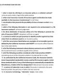 CA LIFE INSURANCE EXAM 2025-2026 Questions and Answers&excl; 100&percnt; CORRECT ANSWERS ALREADY RATED A&plus; 