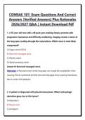 All COMSAE Exams &vert; Questions and Correct Answers &lpar;Verified Answers&rpar; Plus Rationales &vert; Complete Package Bundle