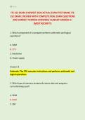 ITE 152 EXAM 2 NEWEST 2026 ACTUAL EXAM TEST BANK&vert; ITE &NewLine;152 EXAM 2 REVIEW WITH COMPLETE REAL EXAM QUESTIONS &NewLine;AND CORRECT VERIFIED ANSWERS&sol; ALREADY GRADED A&plus; &NewLine;&lpar;MOST RECENT&excl;&excl;&rpar;