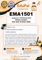 Ema1501 Assignment 3 Portfolio &lpar;Complete Answers&rpar; 2026 - Due October 2026