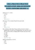 CMCA PRACTICE PRACTICE&NewLine;EXAMINATION 2026 QUESTIONS&NewLine;WITH ANSWERS GRADED A&plus;&NewLine;
