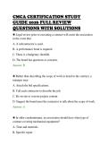 CMCA CERTIFICATION STUDY&NewLine;GUIDE 2026 FULL REVIEW&NewLine;QUESTIONS WITH SOLUTIONS&NewLine;