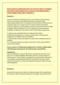 Heart Failure Certification &lpar;HF-Cert&rpar; Practice Exam &vert; Complete Questions with Verified Correct Answers and Explanations &ndash; Latest Update 2026&sol;2027 &vert; Graded A&plus;