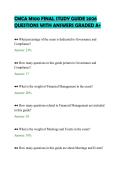 CMCA M100 FINAL STUDY GUIDE 2026&NewLine;QUESTIONS WITH ANSWERS GRADED A&plus;