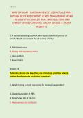 NURS 366 EXAM 1 &lpar;ARIZONA&rpar; NEWEST 2026 ACTUAL EXAM&vert; &NewLine;NURS366 ACUTE AND CHRONIC ILLNESS MANAGEMENT I EXAM &NewLine;1 REVIEW WITH COMPLETE REAL EXAM QUESTIONS AND &NewLine;CORRECT VERIFIED ANSWERS&sol; ALREADY GRADED A&plus; &lpar;MOST &NewLine;RECENT&excl;&excl;&rpar;