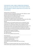 CDCR MAJOR 1 EXAM FORM A CORRECTION COUNSELOR&NewLine;2026-2027 ACTUAL 200 QUESTION AND DETAILED ANSWERS&NewLine;WITH RATIONALE&period;&lpar; California Department of Corrections and&NewLine;Rehabilitation&rpar;