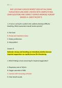 NUR 120 EXAM 3 &lpar;NCLEX&rpar; NEWEST 2026 ACTUAL EXAM&vert; &NewLine;NUR120 MED SURG EXAM 3 REVIEW WITH COMPLETE REAL &NewLine;EXAM QUESTIONS AND CORRECT VERIFIED ANSWERS&sol; ALREADY &NewLine;GRADED A&plus; &lpar;MOST RECENT&excl;&excl;&rpar; 