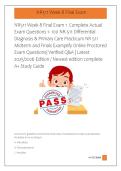 NR511 Week 8 Final Exam 1  Complete Actual &NewLine;Exam Questions 1- 100 NR-511 Differential &NewLine;Diagnosis & Primary Care Practicum NR 511 &NewLine;Midterm and Finals Examplify Online Proctored &NewLine;Exam Questions&vert; Verified Q&A &vert; Latest &NewLine;2025&sol;2026 Edition &sol; Newest edition
