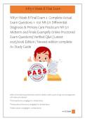 NR511 Week 8 Final Exam 2  Complete Actual &NewLine;Exam Questions 1- 100 NR-511 Differential &NewLine;Diagnosis & Primary Care Practicum NR 511 &NewLine;Midterm and Finals Examplify Online Proctored &NewLine;Exam Questions&vert; Verified Q&A &vert; Latest &NewLine;2025&sol;2026 Edition &sol; Newest edition