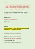 NU 126 FINAL EXAM AND STUDY GUIDE NEWEST 2026 TEST BANK&vert; &NewLine;NU126 COMMUNITY BASED NURSING FINAL EXAM PREP WITH &NewLine;COMPLETE EXAM QUESTIONS AND CORRECT VERIFIED ANSWERS&sol; &NewLine;ALREADY GRADED A&plus; &lpar;MOST REECENT&excl;&excl;&rpar;