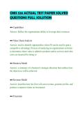 CMIS 526 ACTUAL TEST PAPER SOLVED&NewLine;QUESTIONS FULL SOLUTION
