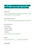 CMIS 526 COMPREHENSIVE EXAM SCRIPT&NewLine;VERIFIED QUESTIONS AND SOLUTIONS&NewLine;