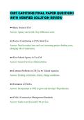 CMIT CAPSTONE FINAL PAPER QUESTIONS&NewLine;WITH VERIFIED SOLUTION REVIEW&NewLine;