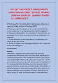 CIVICS ACTUAL PRACTICE EXAM 2026&sol;2027  COMPLETE QUESTIONS AND CORRECT DETAILED ANSWERS &lpar;VERIFIED ANSWERS&rpar; &vert;ALREADY GRADED A&plus;&vert;&vert;BRAND NEW&excl;&excl;&period; 