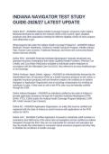 INDIANA NAVIGATOR TEST STUDY GUIDE-2026&sol;27 LATEST UPDATE 
