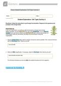 Gizmos Student Exploration&colon; Cell Types Activity A&NewLine;&NewLine;