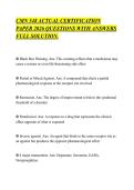 CMN 548 ACTUAL CERTIFICATION&NewLine;PAPER 2026 QUESTIONS WITH ANSWERS&NewLine;FULL SOLUTION&period;