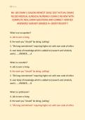 NU 185 EXAM 1 &lpar;GALEN&rpar; NEWEST 2026&sol; 2027 ACTUAL EXAM&vert; &NewLine;NU185 MEDICAL-SURGICAL NURSING II EXAM 1 REVIEW WITH &NewLine;COMPLETE REAL EXAM QUESTIONS AND CORRECT VERIFIED &NewLine;ANSWERS&sol; ALREADY GRADED A&plus; &lpar;MOST RECENT&excl;&excl;