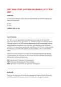 CMIT EXAM STUDY QUESTION AND ANSWERS LATEST 2026&sol;2027 FREQUENTLY TESTED Q&A FROM PAST PAPERS &ndash; MOST EXPECTED QUESTIONS FOR THE EXAM &ndash; MUST KNOW BEFORE THE EXAM&period;&NewLine;