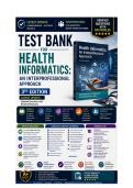 Test Bank for Health Informatics An Interprofessional Approach&comma; 3rd Edition&comma; Complete Update with all Chapters&period;pdf&NewLine;&NewLine;&NewLine;